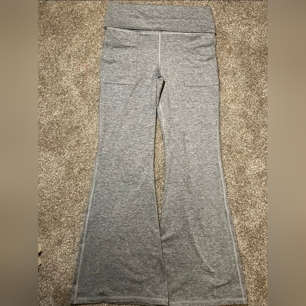 OFFLINE By Aerie The Hugger High Waisted Foldover Flare Legging L